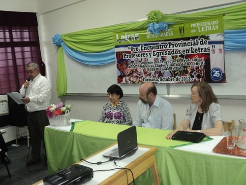 El decano de Humanidades, Augusto Parmetler, en la apertura