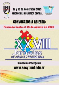 Prorrogan inscripción para XXVIII Jornadas de Ciencia y Tecnología