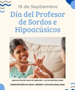 Recuerdan en la UNaF el Día del Profesor de Sordos e Hipoacúsicos