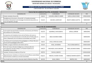 La investigación de la UNaF sigue creciendo