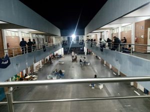 Trabajos de iluminación en el Módulo de la FH