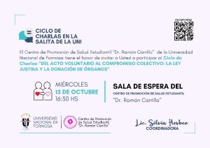 Prosigue el ciclo de charlas en el Centro de Promoción de la Salud Estudiantil