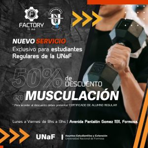 Beneficio para estudiantes en un gimnasio de la ciudad