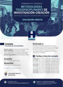 FH: Inscripción abierta para seminario de posgrado
